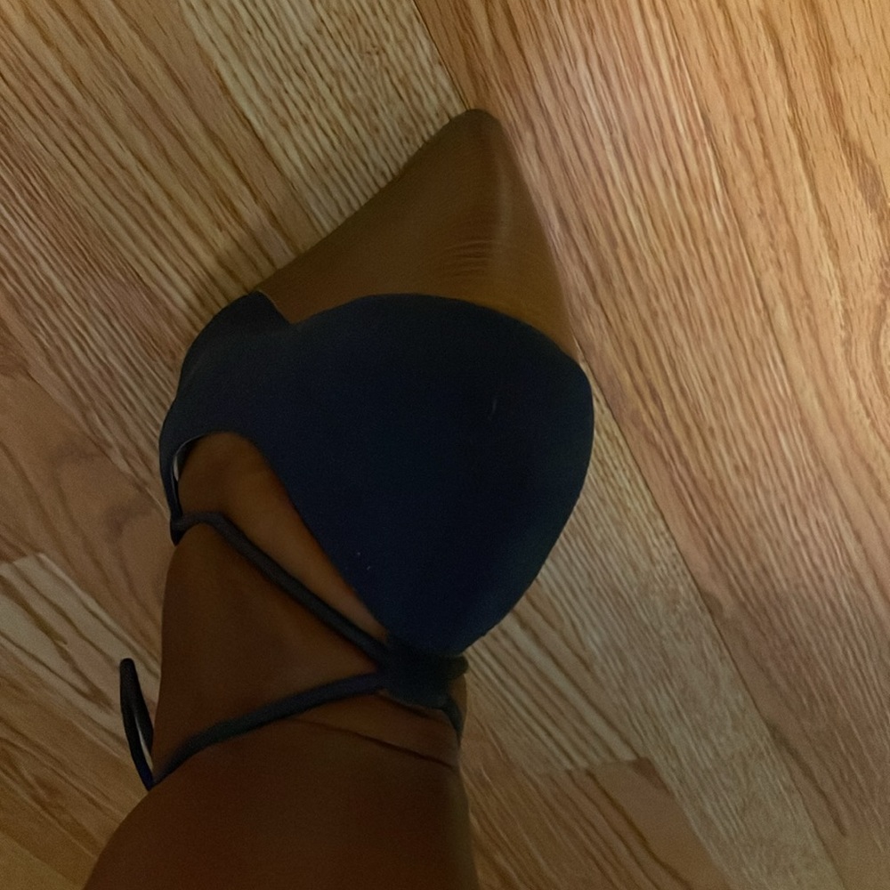 Charles By Charles David Navy Lace-Up wedges shoes - Picture 9 of 11